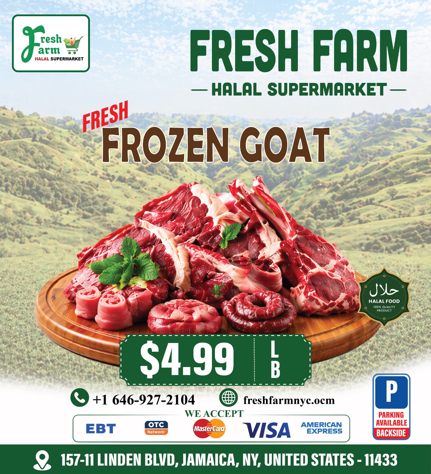 Fresh Frozen Goat